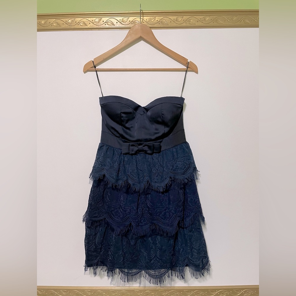 ModCloth navy cocktail dress